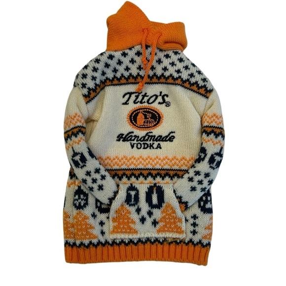 Titos Vodka Bottle Sweater, for Dog People! 🧡🧡🧡 - Picture 1 of 6